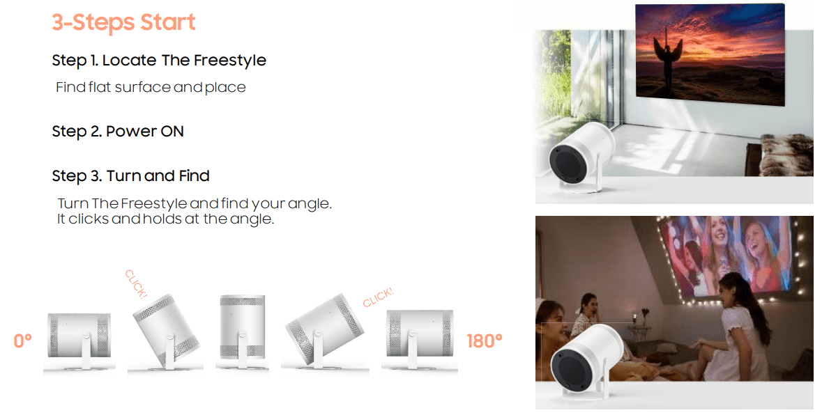 Samsung "The Freestyle" Personal Portable Projector Announced @ CES